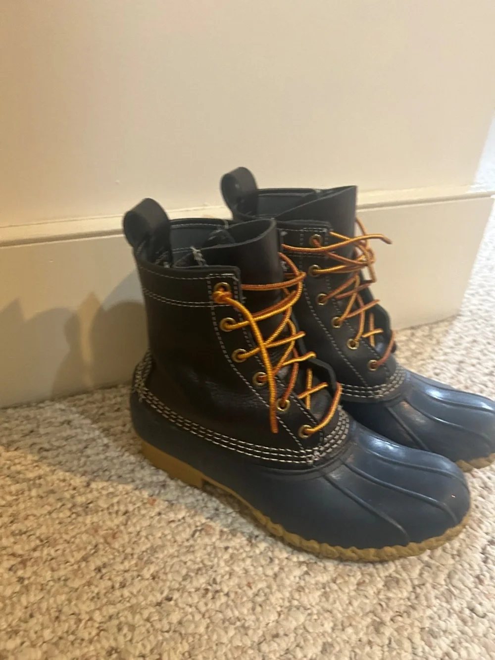 LL Bean Blue (NAVY)  Raven 8in Duck Boot Sz 8